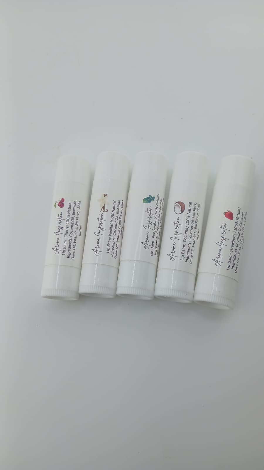 Natural Lip Balms (Set of 5)